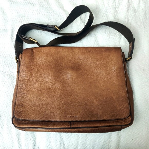 Coach Leather Brown Messenger Bag - Picture 1 of 6